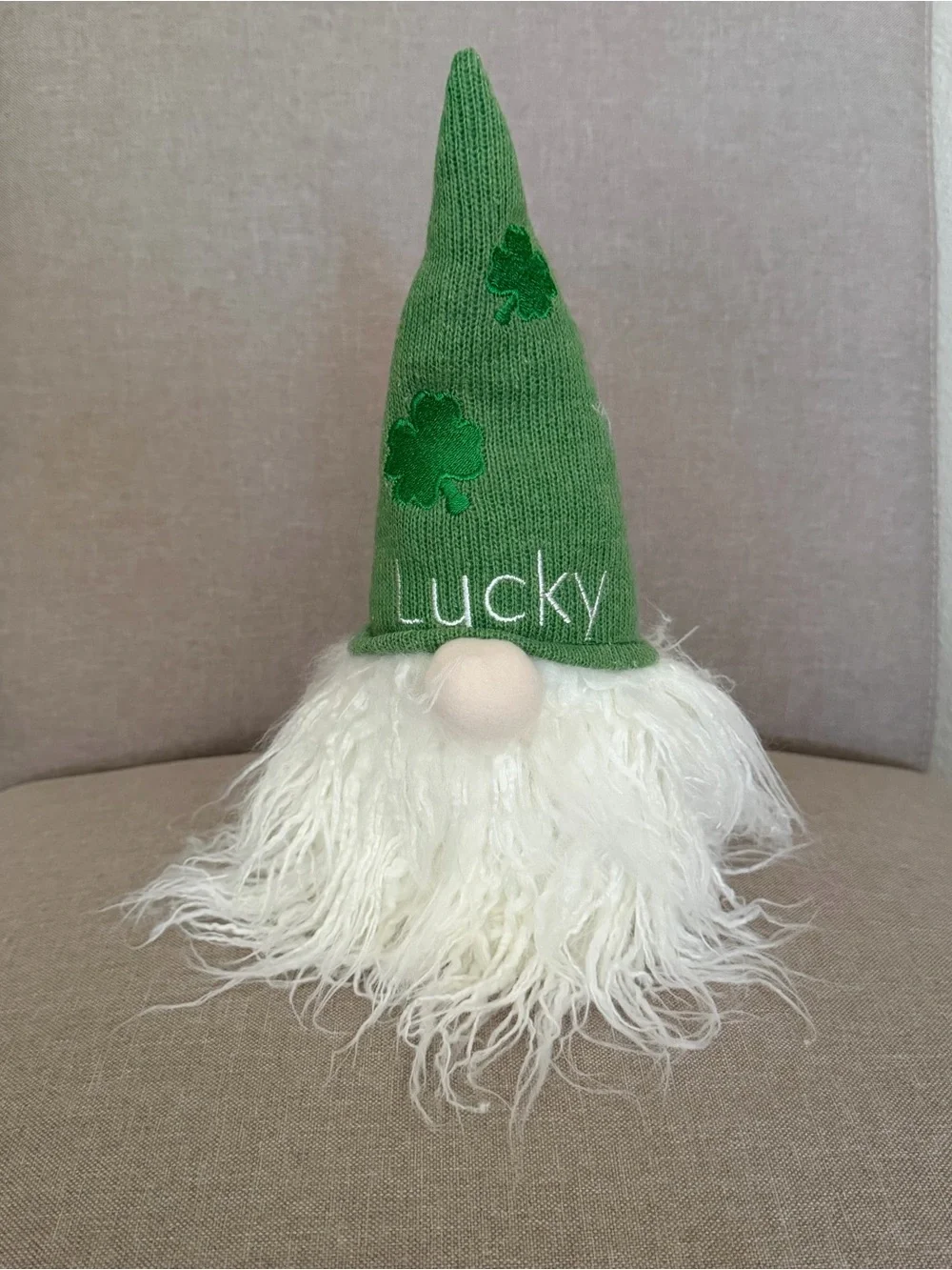 St. Patrick's Lucky Light-up Gnome & Valentine Plush Gnome Decor
